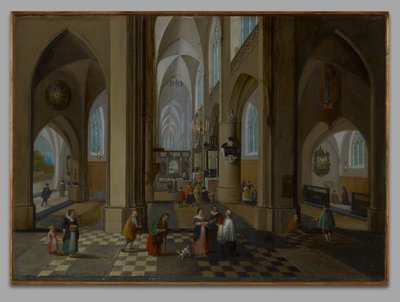 Innenraum einer gotischen Kirche von Peeter Neeffs the Elder