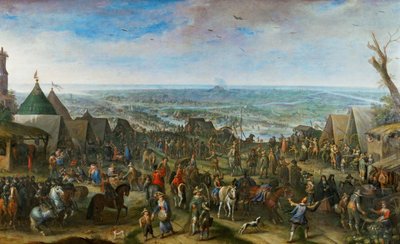 Soldaten in einem Lager von Peeter Snayers