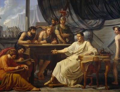 Julius Caesar diktiert Kommentare von Pelagio Palagi