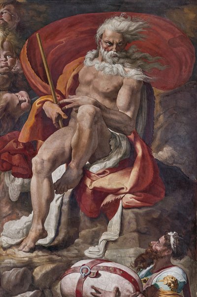 Äolus gibt Odysseus den Beutel mit allen Winden (Detail) von Pellegrino Tibaldi