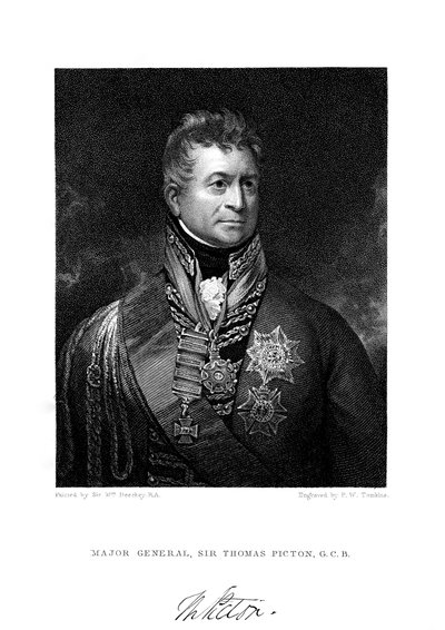 Sir Thomas Picton, britischer Soldat, 19. Jahrhundert von Peltro William Tomkins