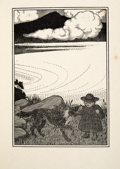 Ein gerettetes Kind, aus Hundert Anekdoten über Tiere, veröffentlicht 1924 von Percy J. Billingshurst