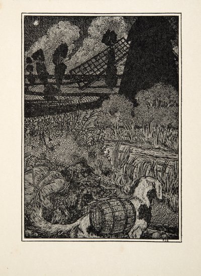 Hunde-Schmuggler, aus Hundert Anekdoten über Tiere, veröffentlicht 1924 von Percy J. Billingshurst