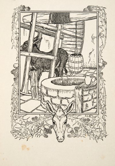 Wasser schöpfen, aus Hundert Anekdoten über Tiere, veröffentlicht 1924 von Percy J. Billingshurst