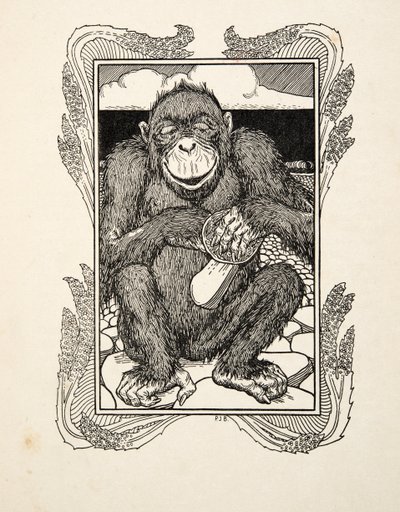 Austernöffnung, aus Hundert Anekdoten über Tiere, veröffentlicht 1924 von Percy J. Billingshurst