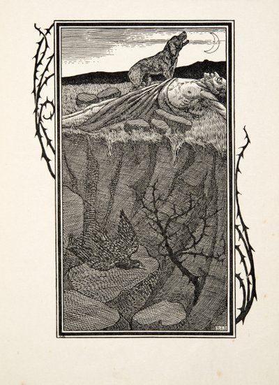 Sabinus und sein Hund, aus Hundert Anekdoten über Tiere, veröffentlicht 1924 von Percy J. Billingshurst
