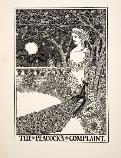 Die Beschwerde der Pfauen, aus Hundert Fabeln von Äsop, veröffentlicht 1903 von Percy J. Billingshurst