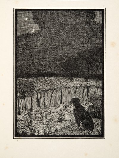 Der Schäferhund, aus Hundert Anekdoten über Tiere, veröffentlicht 1924 von Percy J. Billingshurst