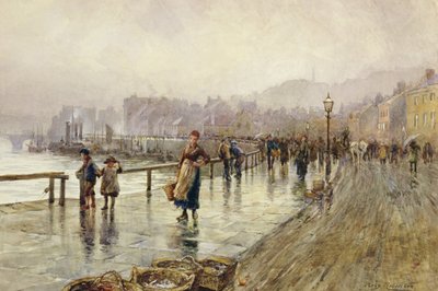 Ein nasser Tag in Whitby von Percy Robertson
