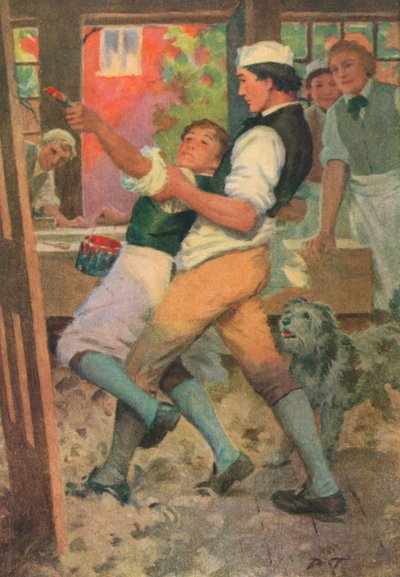 Illustration für Adam Bede von George Eliot (Farblithografie) von Percy Tarrant
