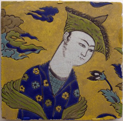 Azulejos - Fayence aus Isfahan (Persien), Safaviden-Periode, um 1620 von Persian School
