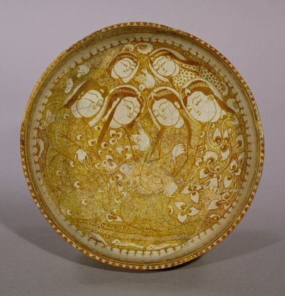 Schale, aus Kashan, Iran, Seldschukenzeit, 1211-12 n. Chr. von Persian School