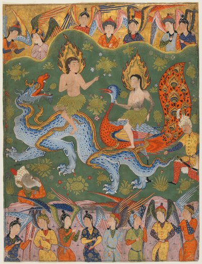Vertreibung von Adam und Eva von Persian School