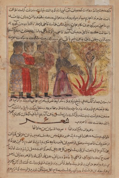 Miniaturmalerei aus Kalila wa Dimna von Persian School
