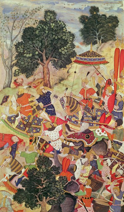 Die Gefangennahme von Bakadur Khan von Persian School