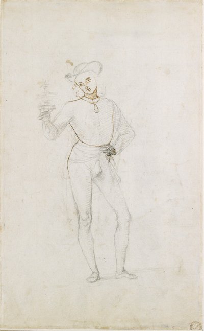 Studie für eine Figur in einer Anbetung der Könige von Perugino