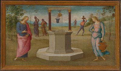 Christus und die Frau von Samaria von Perugino