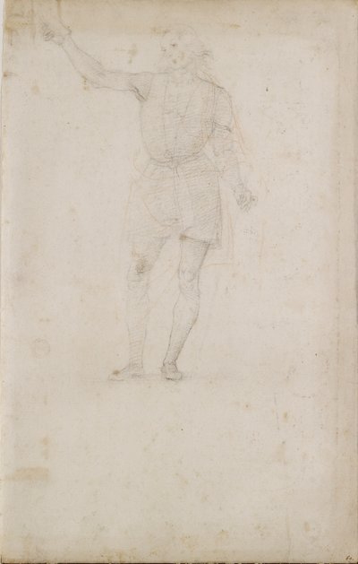 Studie für einen Johannes den Täufer (Rückseite: Ein Auge) von Perugino