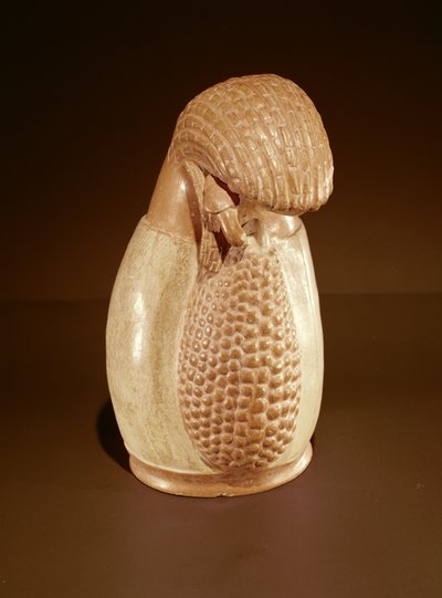 Inka-Töpfergefäß in Form eines Maiskolbens von Peruvian School