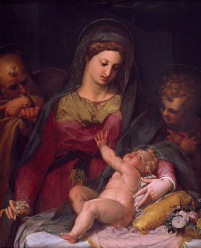 Heilige Familie mit St. Johannes von Peter Candid von Peter (1548 1628) Candid