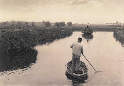 Das Heu auf den Marschwiesen, Leben und Landschaft in den Norfolk Broads, ca. 1886 von Peter Emerson und Thomas Goodall