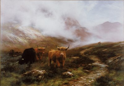 Landschaft mit Vieh von Peter Graham