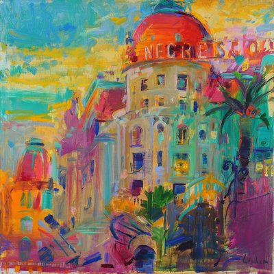 Promenade des Anglais, Sonnenuntergang von Peter Graham