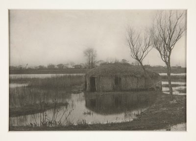 Ein Schilfboot-Haus, Tafel XXXI aus Leben und Landschaft auf den Norfolk Boards von Peter Henry Emerson