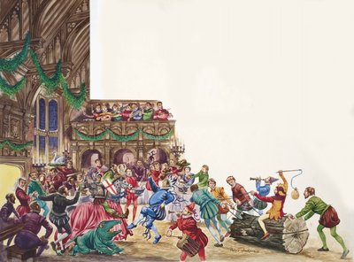 Ein fröhliches altes Weihnachten in einem Tudor-Herrenhaus von Peter Jackson