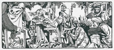 König Johann unterzeichnet die Magna Carta in Runneymede von Peter Jackson