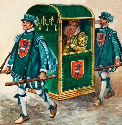 Dame in einer Sänfte von Peter Jackson