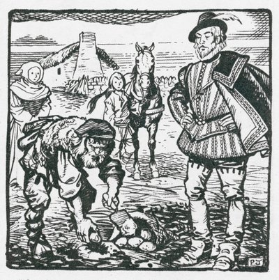 Sir Walter Raleigh führt Kartoffeln aus Amerika ein und lässt sie in Youghal pflanzen von Peter Jackson