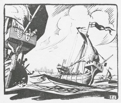 Die Flotte der Cinque Ports segelt aus Dover von Peter Jackson