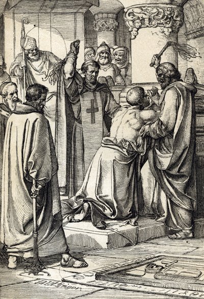 König Heinrich II. von England (1133-1189) beteiligt sich an der Ermordung von Thomas Becket und tut Buße am Grab des Erzbischofs von Peter Johann Nepomuck Geiger