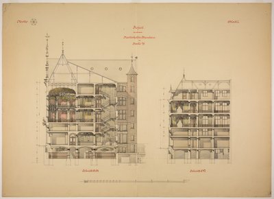 Rathskeller Neubau, Halle (Saale), Sachsen-Anhalt, Deutschland, zwei Abschnitte von Peter Joseph Weber