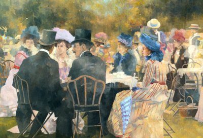 Warten auf die Raddampfer von Peter Miller