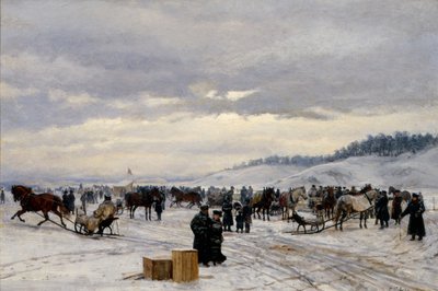 Eisrennen von Peter Nicolai Arbo