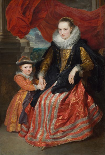Susanna Fourment und ihre Tochter von Peter P. & Dyck Anthony Van (1599-1641) Rubens