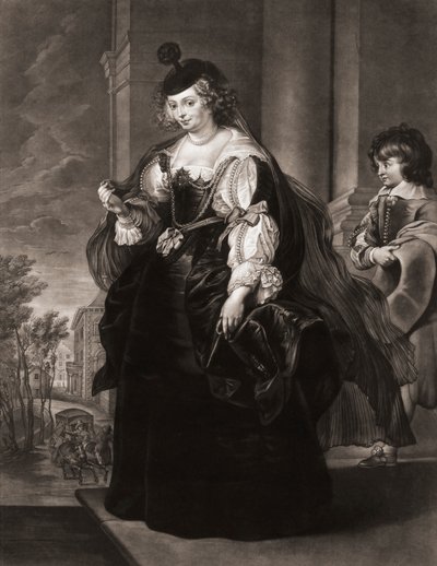 Helena Fourment oder Helene Fourment. Porträt. von Peter Paul (after) Rubens