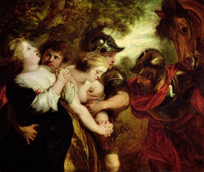 Der Raub der Sabinerinnen von Peter Paul (after) Rubens