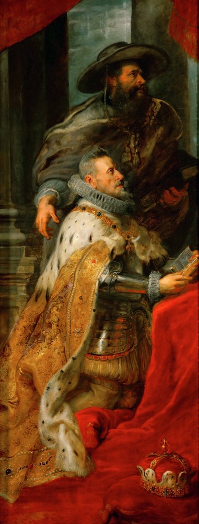 Erzherzog Albrecht VII. von Österreich (linkes Seitenpaneel des Ildefonso-Altars) von Peter Paul Rubens