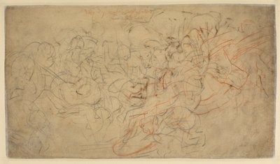 Schlacht der Reiter (verso) von Peter Paul Rubens