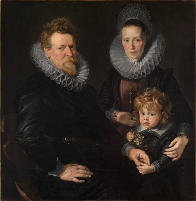 Porträt des Brüsseler Goldschmieds Robert Staes, seiner Frau Anna und ihres Sohnes Albert von Peter Paul Rubens
