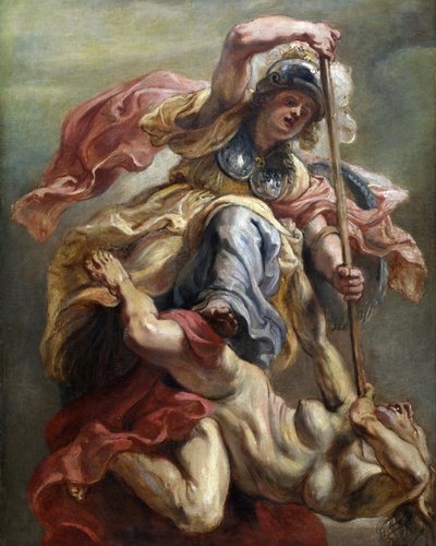 Minerva als Weisheit, die Aufruhr besiegt, zwischen 1632 und 1634 von Peter Paul Rubens