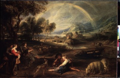 Landschaft mit einem Regenbogen von Peter Paul Rubens
