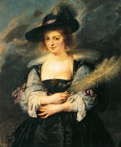 Porträt von Helene Fourment, Detail von Peter Paul Rubens