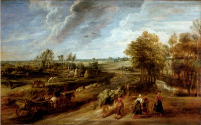 Rückkehr der Bauern nach dem Arbeitstag auf den Feldern von Peter Paul Rubens