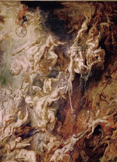 Der Fall der Verdammten von Peter Paul Rubens