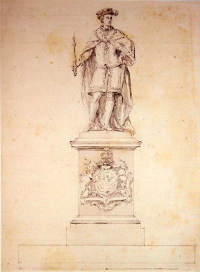 Entwurf für eine Statue von Edward VI (1537-53) ca. 1737-39 von Peter Scheemakers