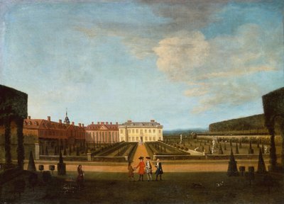 Ein Blick auf den Garten und das Hauptparterre von Winchendon House von Peter Tillemans